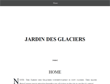 Tablet Screenshot of jardindesglaciers.ca